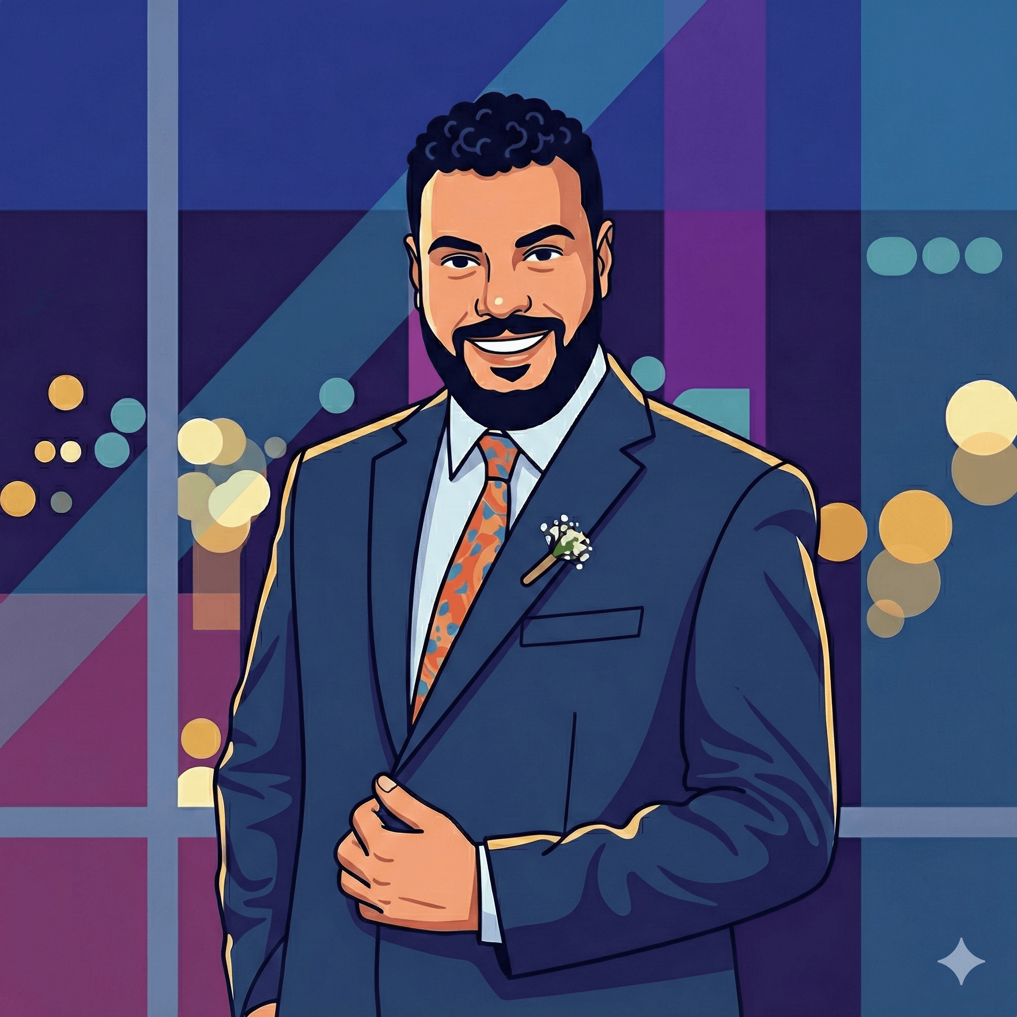 Bishoy R Mansour — illustrated portrait